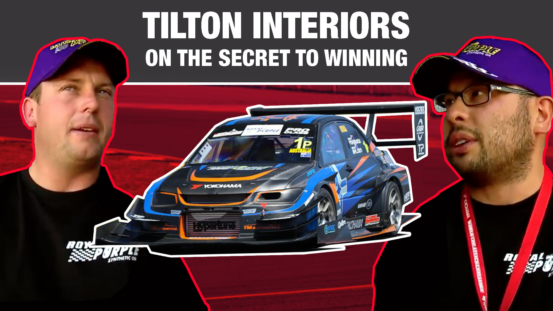 Kosta and Garth on *the Tilton Evo World Time Attack Challenge Sydney